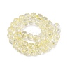 Crackle Transparent Glass Beads Strands GLAA-N063-10mm-08-3