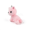 Flocking Resin Cute Kitten Pendants MACR-P043-K02-2