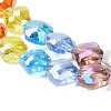 Electroplated Glass Beads Strands EGLA-P067-04A-02-3