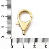 Brass Clear Cubic Zirconia Lobster Claw Clasps KK-Z078-49C-G-3