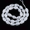 Transparent Crackle Glass Beads Strands GLAA-S192-B-010A-2