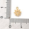 201 Stainless Steel Charms STAS-R132-03G-3