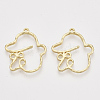 Alloy Open Back Bezel Pendants X-PALLOY-S121-83-1