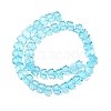 Transparent Glass Beads Strands GLAA-F114-03B-2