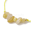 Natural Citrine Braided Bead Bracelets BJEW-JB11155-02-3