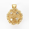 Brass Cubic Zirconia Pendants KK-N227-82-NF-2