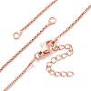 1MM Brass Box Chain Necklace Making NJEW-D302-79RG-1