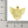 Brass Micro Pave Clear Cubic Zirconia Pendants KK-R159-30G-3