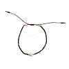 Adjustable Glass Seed Bead Braided Bead Bracelets for Women VT9382-9-1