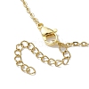 Crystal Stone Cage Pendant Necklaces NJEW-JN04760-01-4