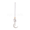 Moon 201 Stainless Steel Pendant Decorations HJEW-JM00958-03-2