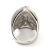 316 Stainless Steel Skull Finger Ring RJEW-C030-07C-AS-3