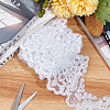 Polyester Lace Trim OCOR-WH0070-43B-4
