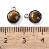 Natural Tiger Eye Pendants G-K372-03P-13-3