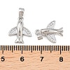 Brass Micro Pave Clear Cubic Zirconia Pendants KK-G549-18B-P-3
