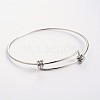 Adjustable 304 Stainless Steel Expandable Bangle Making BJEW-L523-16P-1