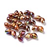 UV Plating Rainbow Iridescent Acrylic Beads PACR-H003-08-1