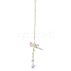 Glass Rectangle Hanging Suncatchers HJEW-P018-B01-1