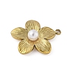Plastic Imitation Pearl Pendants X-STAS-P408-11G-2
