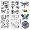 CRASPIRE 4 Sheets 4 Styles PVC Plastic Stamps DIY-CP0008-91B-2