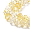 Transparent Crackle Glass Beads Strands CCG-L050-01A-04-2