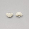 1-Hole Plastic Buttons LS-BUTT-WH0022-06H-1