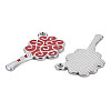 Alloy Enamel Pendants PALLOY-T075-130-RS-3