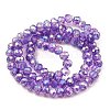 Spray Painted Imitation Jade Glass Beads Strands GLAA-P058-01B-04-2