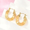 304 Stainless Steel Hoop Earrings for Women EJEW-U046-04G-2