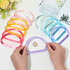 12Pcs 6 Colors Plastic D Ring Bag Handles FIND-PH0029-29-3