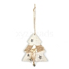 Wooden Pendant Decorations with Bell XMAS-PW0001-173C-1