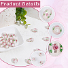 20Pcs Handmade Foil Glass Lampwork Beads LAMP-PA0001-63A-6