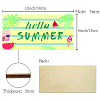 Printed Natural Wood Hanging Wall Decorations WOOD-WH0112-82H-2