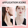 48Pcs 4 Colors 316L Surgical Stainless Steel Hoop Earring Findings STAS-SC0008-51-5