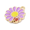 Alloy Enamel Pendants ENAM-Q001-06G-05-2