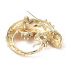 Alloy Rhinestone Brooch JEWB-K018-06G-01-2