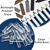 DIY Blank Rectangle Alloy Pendants Making Kits DIY-AN0001-11-3