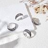 4Pcs Brass Cuff Open Rings for Men RJEW-UN0003-11AS-2