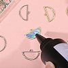 32Pcs 2 Colors Alloy Open Back Bezel Big Pendants FIND-CA0010-88-4