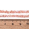 Electroplate Opaque Glass Beads Strands EGLA-Q139-01A-C04-4