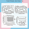 Carbon Steel Cutting Dies Stencils DIY-WH0309-1744-6