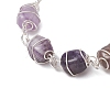 Natural Mixed Gemstone Beaded Sider Bracelets for Women BJEW-JB11306-01-4