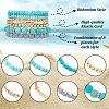 16Pcs 16 Style Crystal Rhinestone & Resin & Glass Seed Beaded Stretch Bracelets Set BJEW-AN0001-15-3