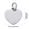 Tarnish Resistant 201 Stainless Steel Stamping Blank Tag Charms STAS-S105-T617-1-3