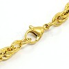 Fashionable 304 Stainless Steel Rope Chain Bracelet Making STAS-A028-B054-3