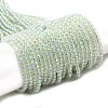 Electroplate Transparent Glass Beads Strands X1-GLAA-H021-01B-FR07-1