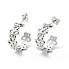 304 Stainless Steel Butterfly Wrap Stud Earrings EJEW-A076-02P-1