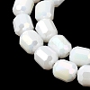 Electroplate Opaque Column Glass Beads Strands EGLA-A043-02-AB03-3