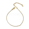 Rack Plating Brass Box Chain Bracelets for Women BJEW-G735-02G-4