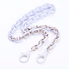 Personalized Acrylic & CCB Plastic Cable Chain Necklaces X-NJEW-JN02824-01-1